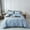 Blue, variant on All Season Soft Quilted Comforter Set with Ruffled Edge – 68x90 Inches Blue Twin Size