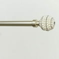 thumbnail image 3 of Exclusive Home Diana 1" Curtain Rod and Finial Set, Matte Silver, Adjustable 66"-120", 3 of 7