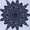 thumbnail image 1 of Ahgly Company Machine Washable Indoor Square Transitional Night Blue Area Rugs, 7' Square, 1 of 7