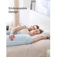 thumbnail image 5 of Pregnancy Pillows for Side Sleeping, J Shaped Maternity Body Pillow for Pregnancy, Soft Pregnancy Pillow for Head Neck Belly Support, Blue, 5 of 16
