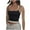 Black, variant on lmcalzta Going out Tank Tops for Women Casual Slim Fitting Stretchy Camisole Summer Cami Shirts Solid Color