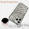 thumbnail image 4 of Compatible with iPhone 14 Pro Max Case 6.7 Inch, Cute 3D Design Planting Water Ripple Case, Bling Sparkle Case for Women Girls, Soft Silicone Shockproof Camera Protective Back Cover-Silver, 4 of 16