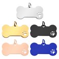 thumbnail image 2 of 100PCS Stainless Steel Blank Dog Tag Anti-lost Engraved Pet Animal Collar Accessories Personalized Cat Puppy ID Plate Name Tags ShopWise Round, 2 of 13