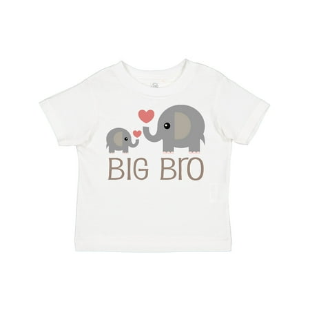 

Inktastic Big Bro Boys Elephant Brother Announcement Gift Toddler Boy Girl T-Shirt