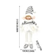 thumbnail image 3 of KKOUHVY Cloth Christmas Elf Doll Ornaments 3.94x20.08in, Plush Xmas Tabletop Decorations for Home Party Wreath Tree, 3 of 7