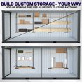 thumbnail image 4 of Life Finds Black 3 Tier Shipping Container Shelving Brackets, 4 Pack, 4 of 8