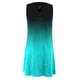 thumbnail image 4 of ICHUANYI Clearance Women Casual Loose Summer Printed Tank Dress Hollow Out Beach Sundress Sleeveless Dresses(Blue, S) ICHUANYI WER2023080815250, 4 of 4