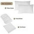 thumbnail image 2 of 100% Egyptian Cotton 400 Thread Count 4 Piece Sheet Set 21 Inch Deep Pocket Color Orange Stripe Size King, 2 of 4