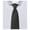 Charcoal Gray, variant on Men's Silk Blend Solid Color Regular Length Classic Neck Tie - Pewter Gray