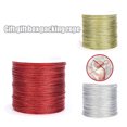 thumbnail image 2 of Twine String 20m/65.6ft. Decorative Gift Packing Cord Thread Roll 1mm Diameter for DIY Art Crafts Gold/Silver/Red New, 2 of 5
