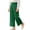 Green&&100, variant on CONROSES Girls Baggy Pants Wide Leg Casual Pants for Girls Lightweight Solid Elastic Waist Drawstring Summer Leisure Pants