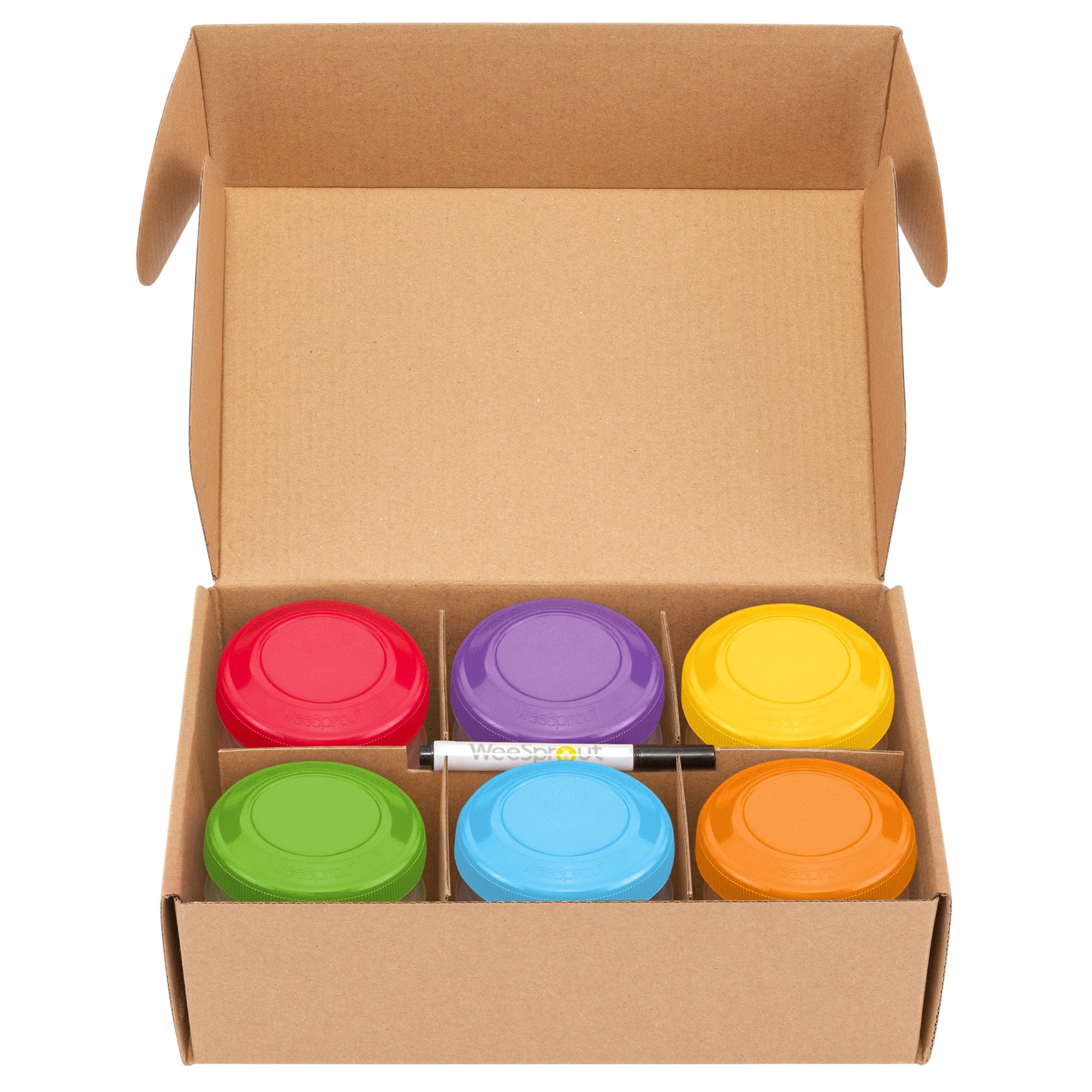 Plaskidy Baby Food Storage Containers Set of 12 - 4 oz Plastic