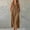 Brown, variant on QUNYINEY Sleeveless Women Summer Dresses A Line Casual Faux Cotton Linen Long Sundress Hooded Button Solid Loose Fit with Pockets Dresses