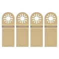 thumbnail image 1 of 10PCS Oscillating Multi Tool DIY Saw Blades Kit for RIDGID CRAFTSMAN TCH  Gold, 1 of 8