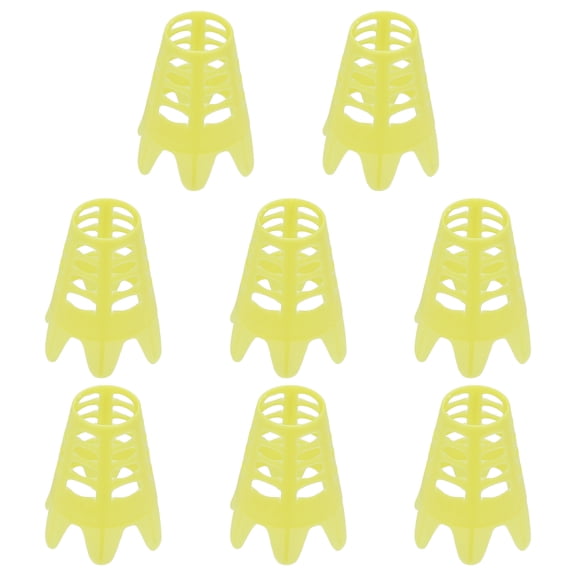 Uxcell 8Pcs Plastic Golf Tees, 1.8" Golf Simulator Tee Golf Practice Tee, Yellow