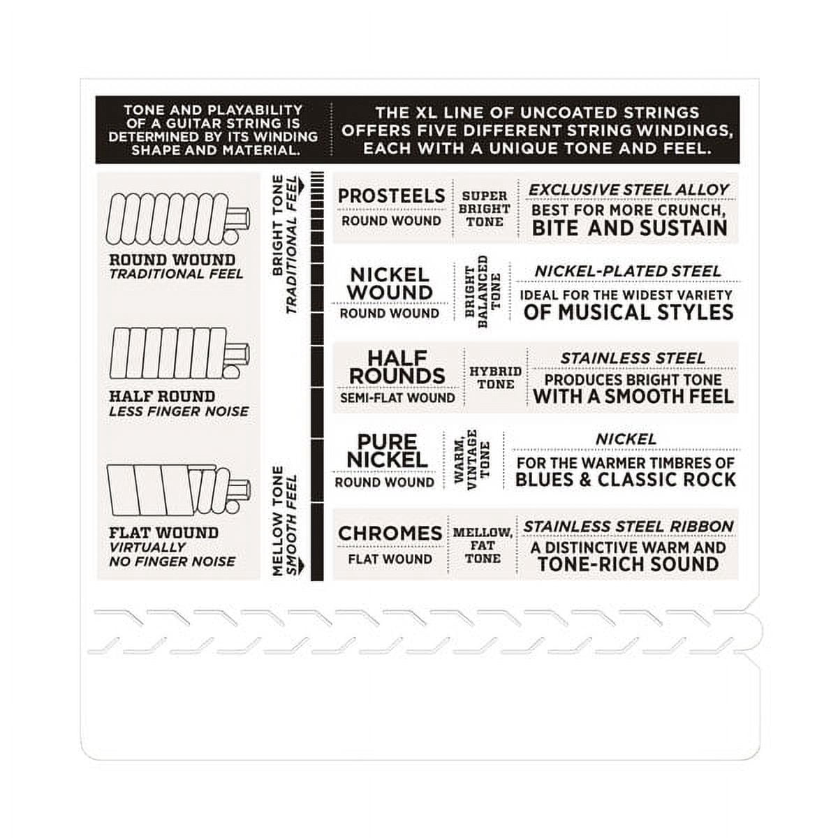 D'Addario ECG23 Chromes Flat Wound Electric Guitar Strings, Extra Light, 10-48