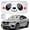 Panda, variant on RoamRider Universal Car Windshield Sun Shade, Foldable Front Visor Reflective Protector, Panda
