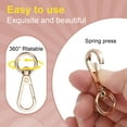 thumbnail image 4 of Uxcell Swivel Lobster Claw Clasps Keychain, Swivel Lanyards Trigger Snap Hook Strap Key Ring for Jewelry Making Gold 1.8", 4 of 6