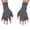 Grey, variant on Gravity Threads Unisex Warm Half Finger Stretchy Knit Fingerless Gloves, Rainbow