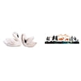 thumbnail image 1 of Elegantes Esculturas De Resina De Cisne Y Ciervo Para La Oficina En Casa, Dormitorio, Sala De Estar, Jardín, Valla, Decoración Exterior E Interior, Porche, Figuras De Pájaros, 1 of 8