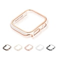 thumbnail image 3 of Compatible for Apple Watch Case Series 3/2/1 38mm [NO Screen Protector], Hard PC Plating Bumper Frame Shockprooof Lightweight Protective Case Cover for iWatch Series 3/2/1 38mm, White/Gold, 3 of 10
