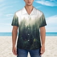 thumbnail image 5 of Foggy Forest Men'S 3d Print Casual Button Down Shirts, Novelty Hawaiian Short Sleeves M, 5 of 8