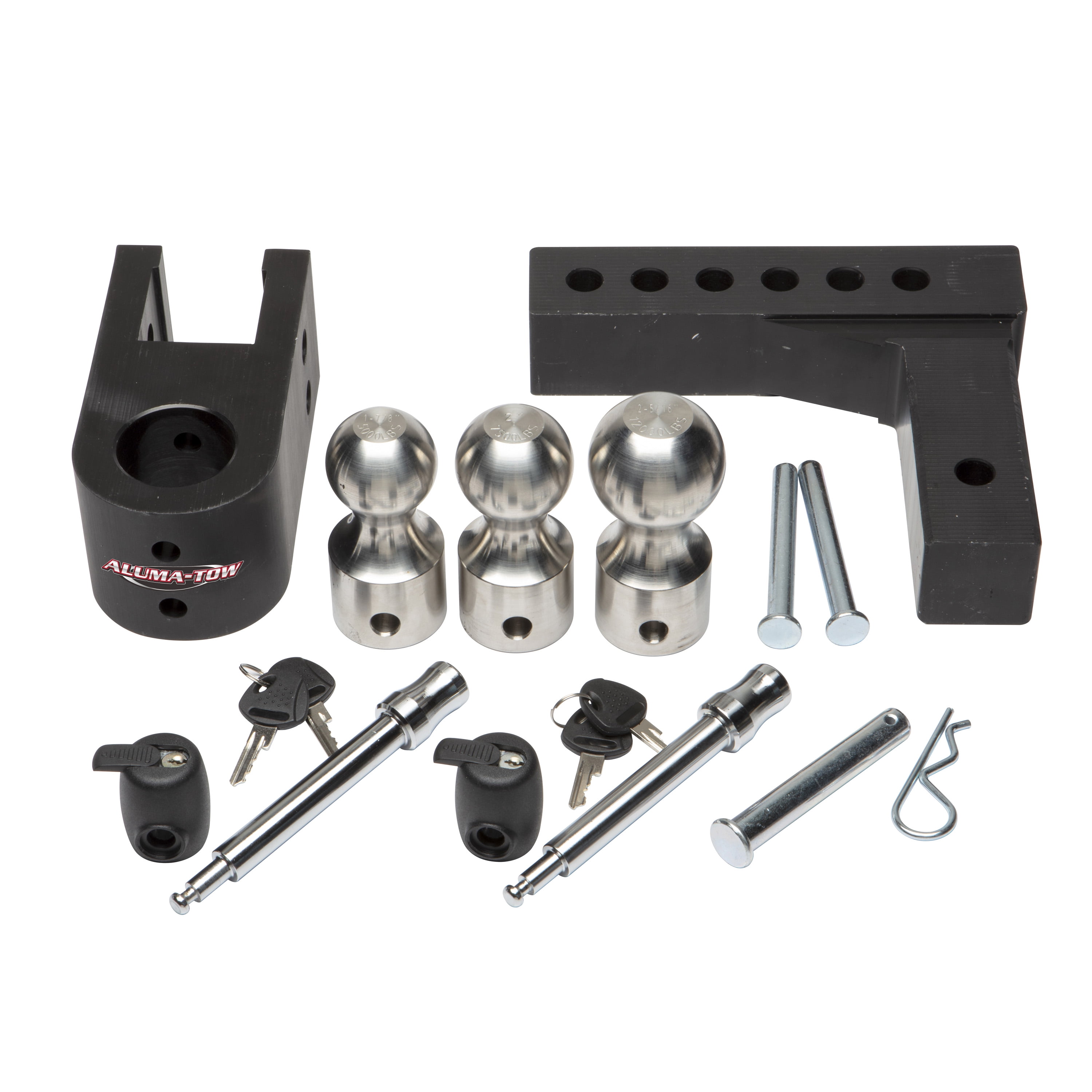 Aluma-Tow UT623800 Ultra Adjustable Ball Mount Kit for 2 Inch Receivers