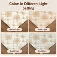 thumbnail image 7 of Design&I 9'x12' Washable Area Rug Sleek Flatweave Pet Friendly Beige Traditional Distressed Geometric Botanical Symmetrical Pile for Master Suite, Under Bed, 7 of 7