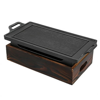 40cm 16 Inch Big Charcoal Barbecue Grill Round Household Korean BBQ Grill,  Portable Camping Grill Stove, Tabletop Smoker Grill Smokeless Carbon Grill