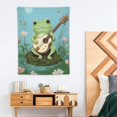 thumbnail image 2 of COMIO Kawaii Frog Mushroom Wall Art Print,japanese aesthetics Cute Room Decor,Funny Frog Mushroom Creativity Nature Illustration Canvas Art Painting for teen Bedroom Home Decor, 2 of 7