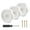 White, variant on ROZYARD 7pcs Vent Knobs Easy to Install Window & Vent Knobs Set Upgrades for Window