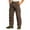Brown #, variant on Men's Corduroy Cargo Pants Casual Vintage Baggy Straight Leg Button Zipper Hiking Work Trousers with Multi Pockets