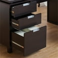 thumbnail image 5 of Scranton & Co Modern 3-Drawer Wood/Steel Office Desk in Espresso, 5 of 9