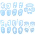 thumbnail image 2 of 6 Styles Set Stencils For Face Painting,PET Reusable  Stencils For Face Paint Stencils Body Painting Template DIY, 2 of 8