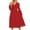 Red, variant on TSADFHJI Knit Skirt and Sweater Set Women's Vintage V Neck Fancy Jacquard Dress with Long Sleeves and Big Swing Dress M Red