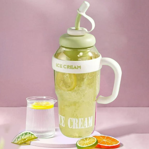 Water Bottle under $5! kkbbma Large Capacity BPA-Free Plastic Straw Water Bottle - Portable, Leak-Proof, Reusable Sports Cup for Outdoor Activities, Gym, Hiking, and Camping