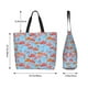 thumbnail image 5 of Balery Flamingo Bolsa Tote Estilo Estético con Cremalleras, Bolsa de Hombro, Bolsa de Compras Grande y Plegable, 5 of 8