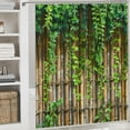 thumbnail image 6 of Orinice Italian shower curtain farm style garden vintage potted greenery countryside greek scene italian countryside mediterranean bathroom décor set with hooks 69x72, 6 of 7
