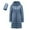 D-Blue, variant on Kcodviy Women's Able and Casual Women Hooded Winter Coat Solid Color Long Hooded Winter for Women Coat Stylish Outerwear