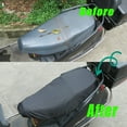 thumbnail image 4 of Motorcycle Rain Seat Cover Flexible Waterproof Saddle Cover Black, 4 of 5