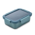 thumbnail image 2 of Ello Color Lock Ceramic-Coated Glass Meal Prep Containers | 10pc 3.4 Cup Set, 5-Pack Food Storage with BPA-Free Leak-Proof Lids | Dishwasher, Microwave & Freezer Safe | Blue Grotto, 2 of 4
