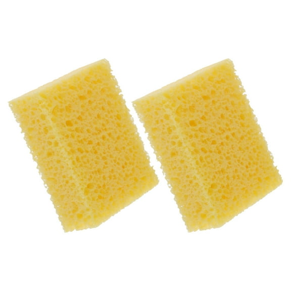 PTOOTP 2-Pack Yellow Pottery Wheel Sponges for , Clay Smoothing Pads for Ceramic Crafting and Sculpting
