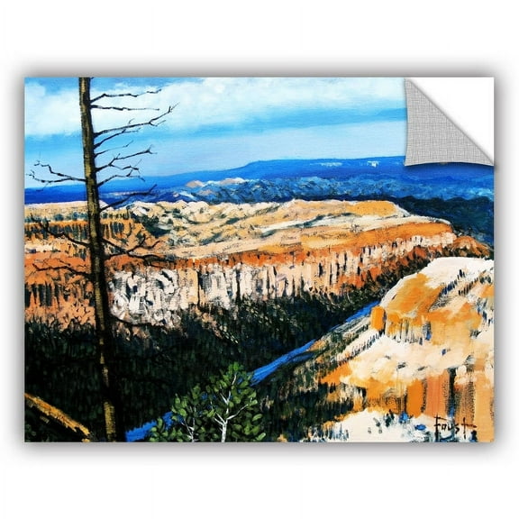 ArtAppealz Gene Foust "Mountain Tops Blue Sky" Removable Wall Art