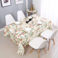 thumbnail image 6 of Rectangle Orange Blossom Floral Print Tablecloth Waterproof Table Cloth for Dinning Room 60 Inch by 84 Inch, 6 of 6