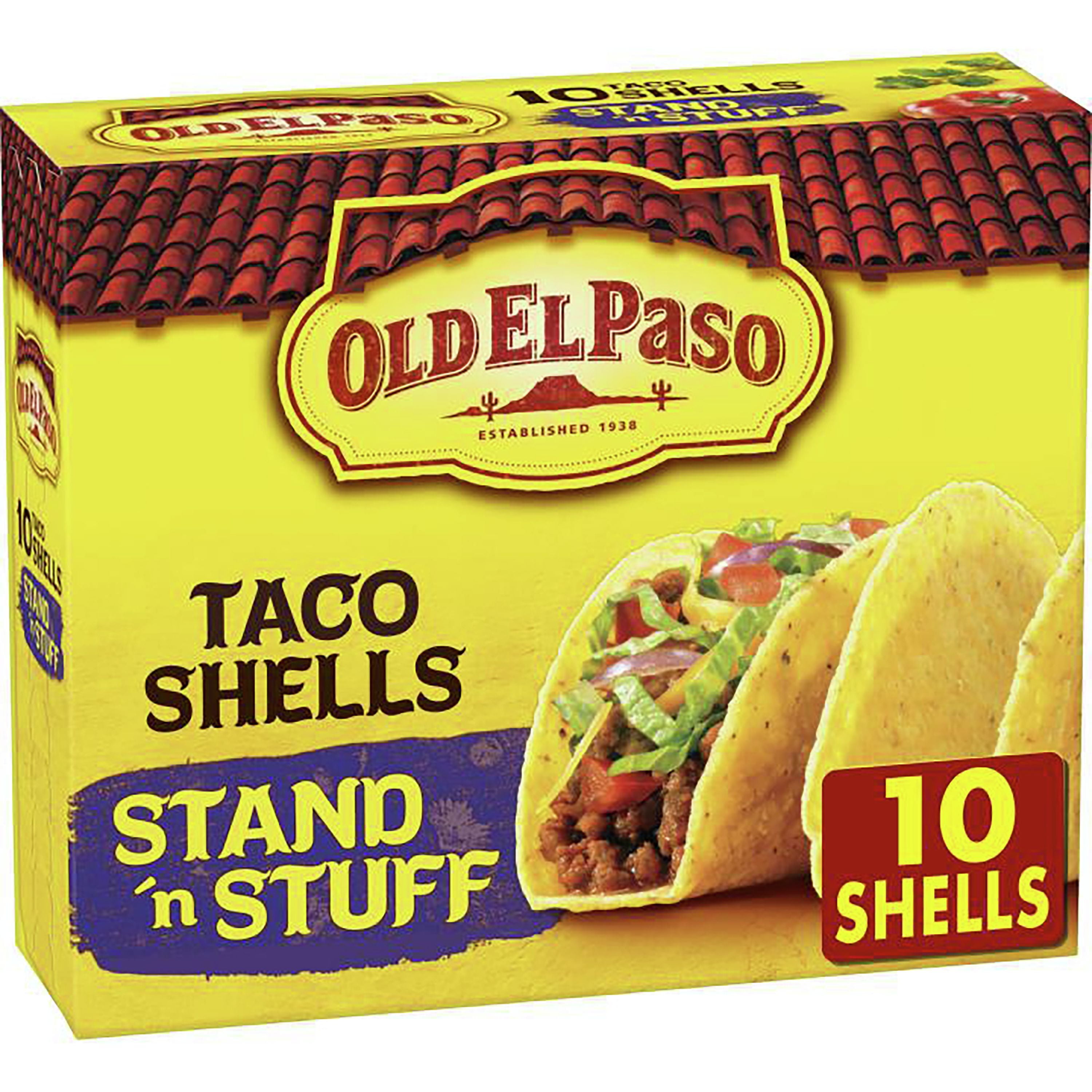Old El Paso Stand 'N Stuff Taco Shells, Gluten Free, 10-count