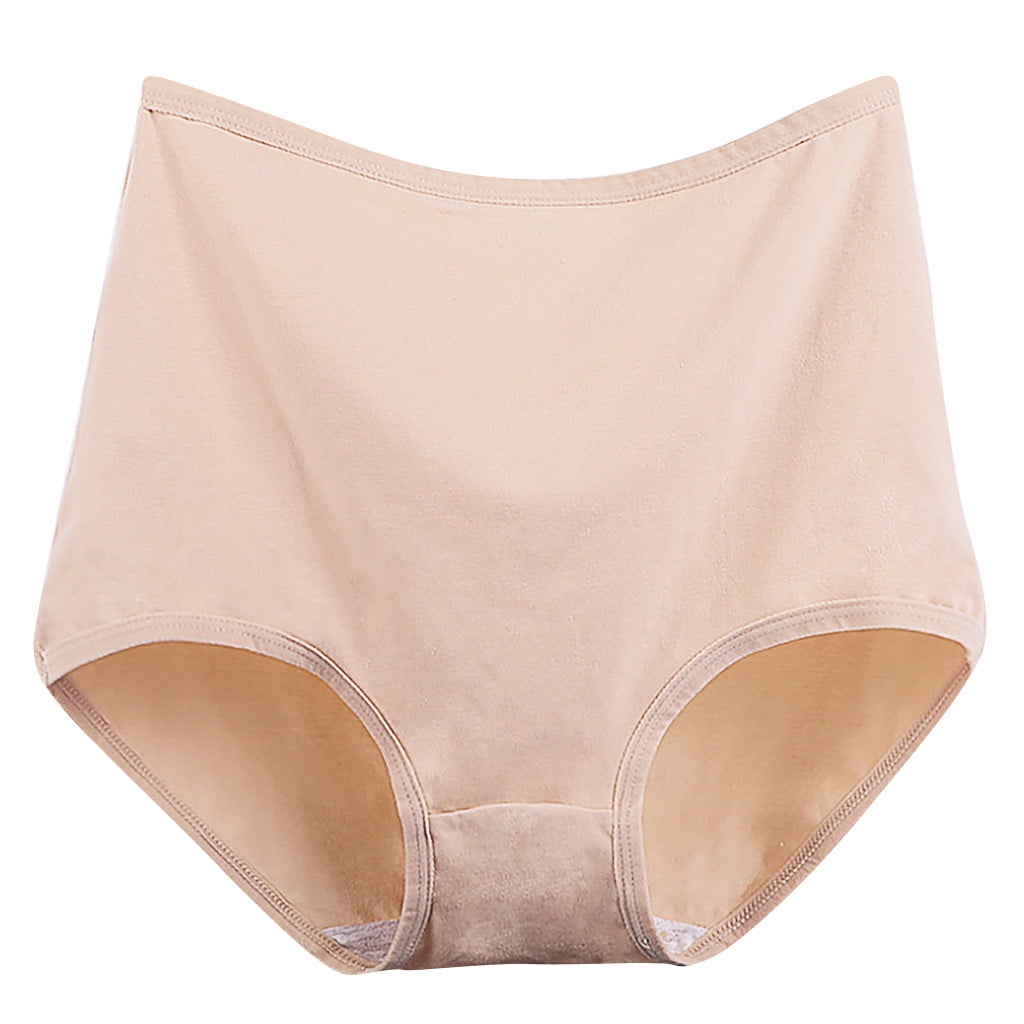 Knosfe Seamless Underwear for Women Plus Size Tummy Control Briefs Low ...