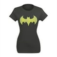 thumbnail image 2 of Batgirl Distressed Symbol Grey Women's T-Shirt-Large, 2 of 7
