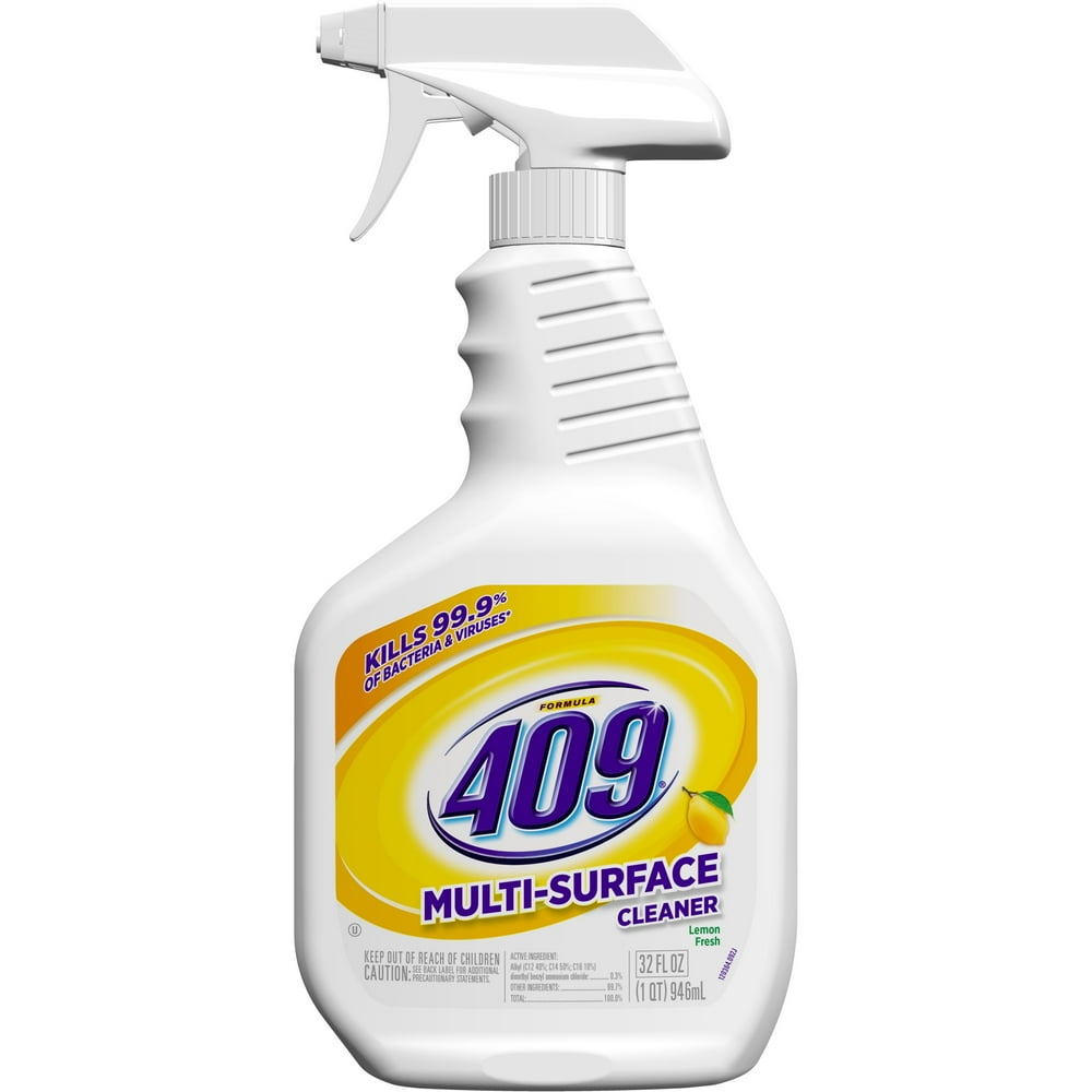 Formula 409 MultiSurface Cleaner, Spray Bottle, Lemon, 32 Ounces
