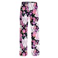 thumbnail image 5 of IYYVV Halloween Pajama Pants for Women Pumpkin Ghost Pattern Print Lounge Pant Elastic Waist Loose Pj Bottoms Pink 3XLL, 5 of 6