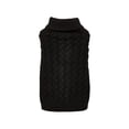 thumbnail image 2 of Dog Sweater for Small, Medium, Large Dogs - Warm Winter Pet Clothes - Solid Color Pet Jumper Clothes, Comfortable Elastic Puppy Clothes Fall Winter Black Size:L, 1pcs, 2 of 7